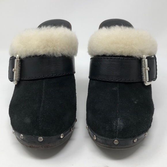 𝅺MICHAEL Kors black suede clogs 8M in box. - Picture 3 of 12